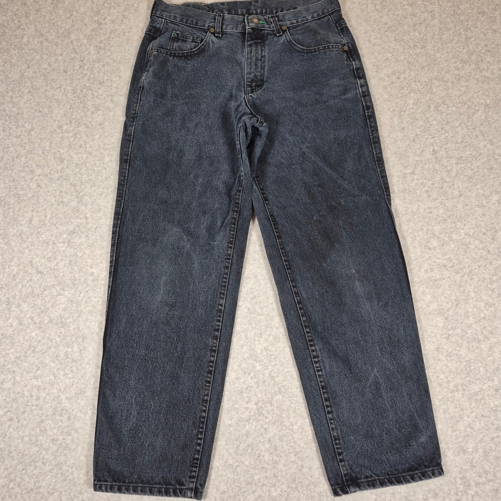 Vintage 80-90's Lee Riders Jeans Mens 33x30 (Fits 32x28) Black Union Made in USA